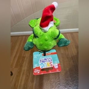 - Snug Arooz  Frog With Squeaker And Santa’s Hat 10”